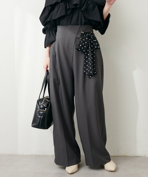 「natural couture」 パンツ LARGE グレー レディース_画像9