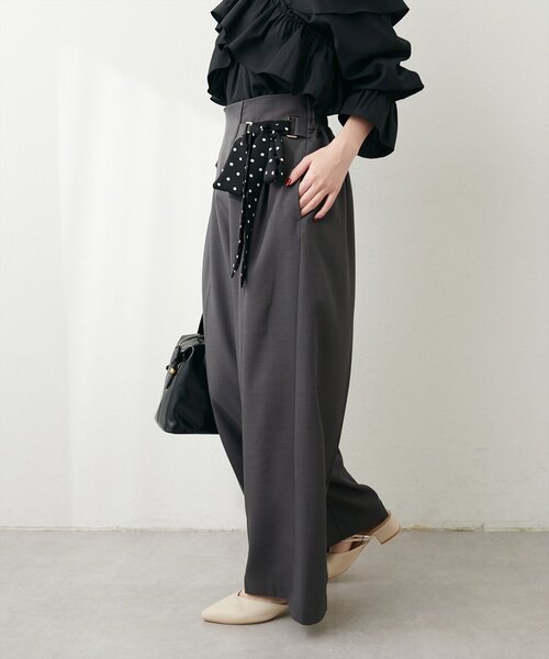 「natural couture」 パンツ LARGE グレー レディース_画像10