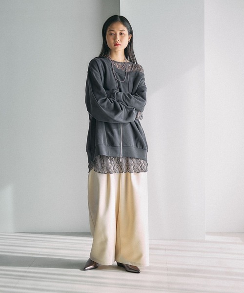 LEPSIM（レプシィム） tシャツ ワンショルレイヤードライクチュニック