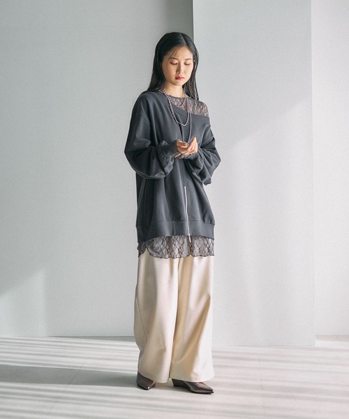 LEPSIM（レプシィム） tシャツ ワンショルレイヤードライクチュニック