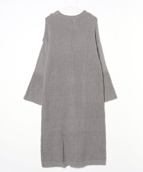 「JEANASIS」 ニットワンピース FREE グレー レディース_画像2