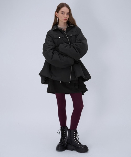 HARE（ハレ） ブルゾン アウター MA-1ライクペプラムブルゾン(HARE