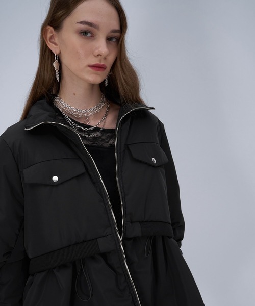 HARE（ハレ） ブルゾン アウター MA-1ライクペプラムブルゾン(HARE