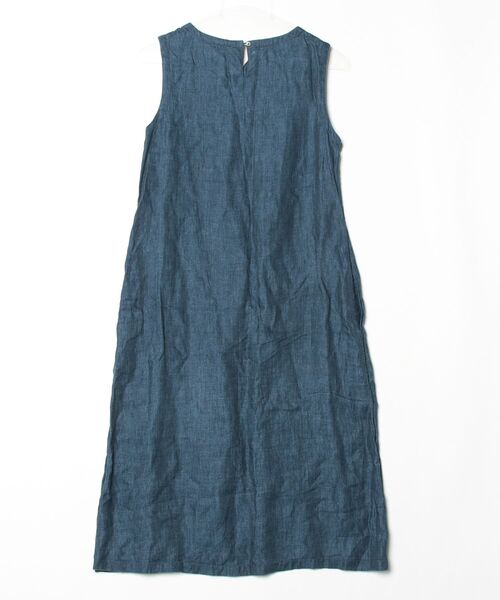 「n100」 ノースリーブワンピース - ネイビー レディース_画像2