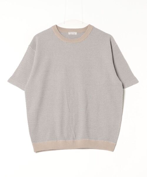 「BEAUTY&YOUTH UNITED ARROWS」 半袖ニット S グレー メンズ_画像2