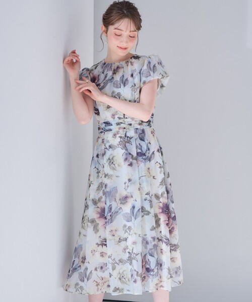 「couture brooch」 半袖ワンピース 40 グリーン レディース_画像9