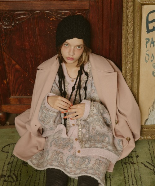 「Unitage」 ニットキャップ FREE レッド レディース_画像9