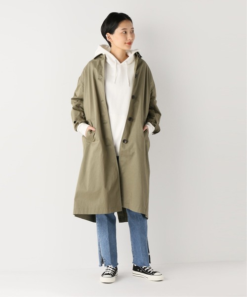 「JOURNAL STANDARD relume」 ステンカラーコート 36 グリーン レディース_画像6