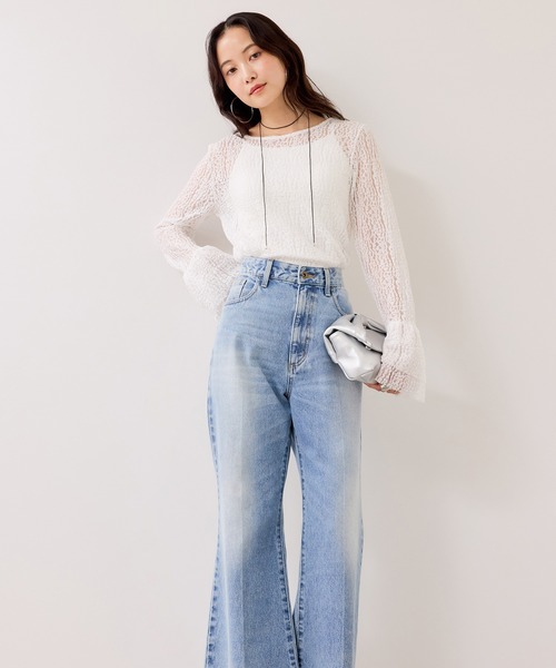 チェスティ☆フレアスリーブレーストップス VIS（ビス） tシャツ フレアスリーブレーストップス レディース
