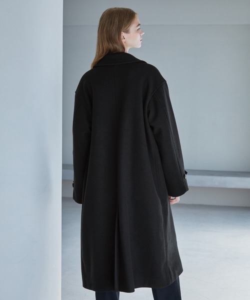 「SERACE」 チェスターコート L チャコールグレー メンズ_画像4