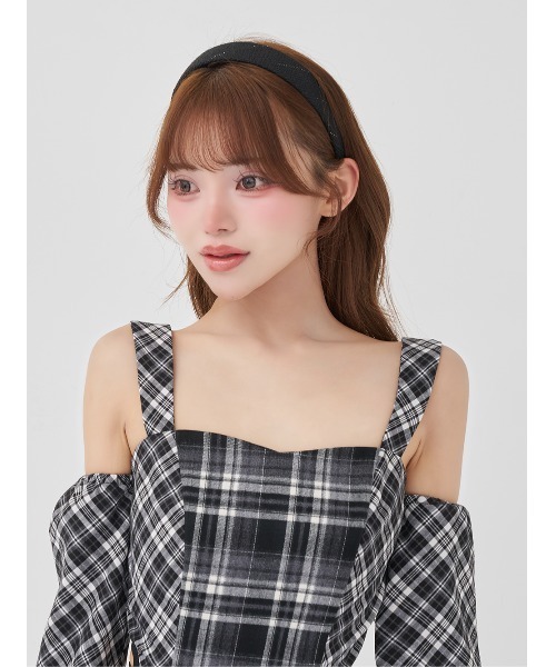 Darich（ダーリッチ） ワンピース バックオープンチェックマーメイド