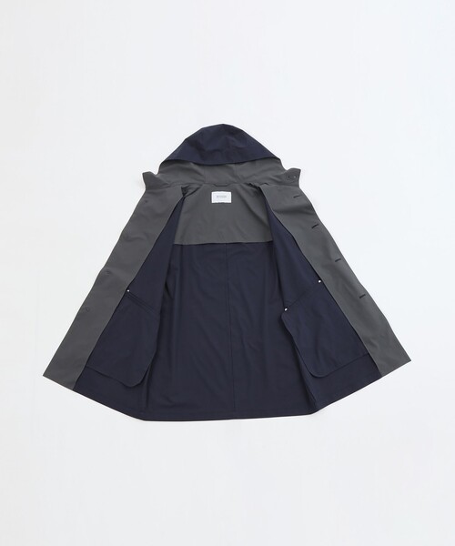 ステンカラーコート コート シャドーリップストップ BALBY HOOD（バルビー フード） メンズの画像