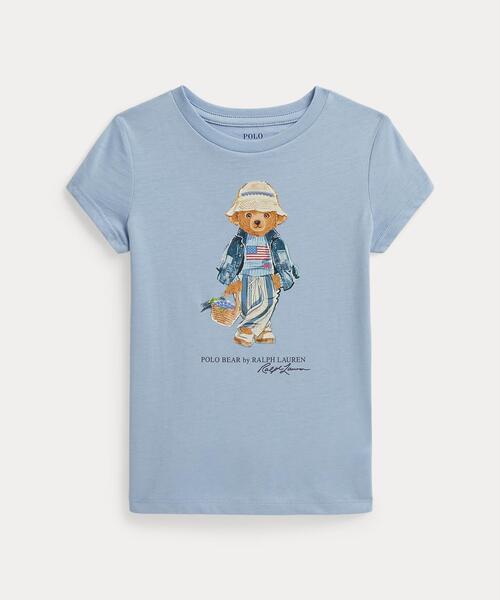 tシャツ Polo ベア コットン ジャージー Tシャツ キッズ 子供服 女の子の画像