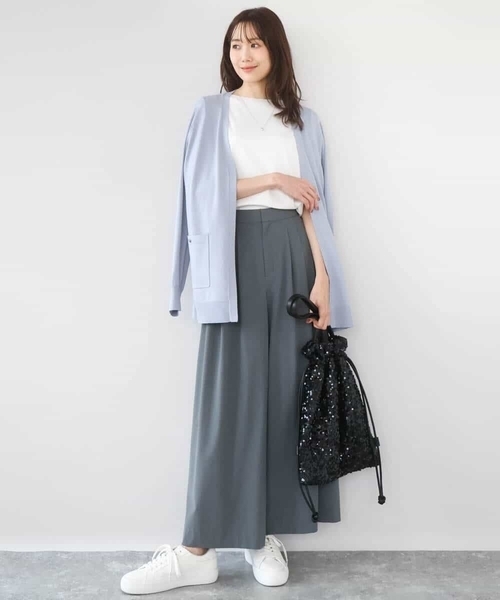 アンサンブル カラーニットアンサンブル/洗えるの画像