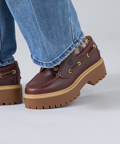 Timberland バーガンディ モカシン・デッキシューズ US7.5 Timberland（ティンバーランド） デッキシューズ モカシン