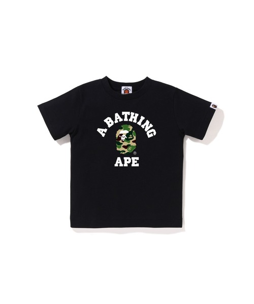 A BATHING APE ロゴ Tシャツ 130cm 値下げ即売り可能 A BATHING APE（アベイシングエイプ） tシャツ ABC CAMO COLLEGE TEE