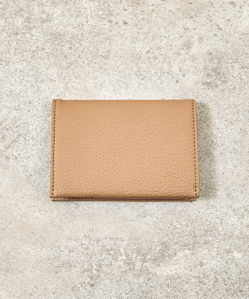 新品未使用　スロウマルチカードケース　ベージュ SLOW カードケース スロウ / goat-card case- JULLIEN社マドラスゴート