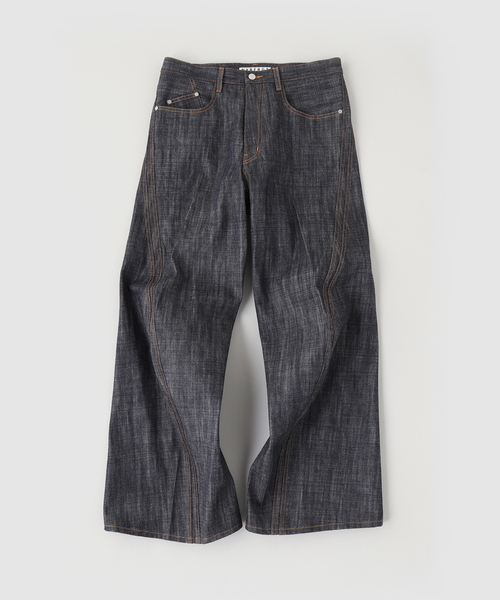 NVRFRGT（ネヴァーフォーゲット） ジーンズ 3D TWISTED WIDE LEG JEANS