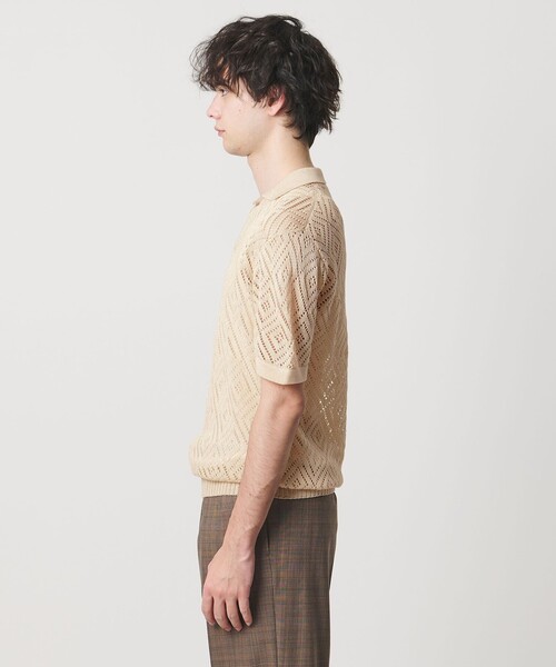 セーター ニット 「別注」「RAFFA MOLINA」 ダイヤ スキッパー ニット メンズの画像