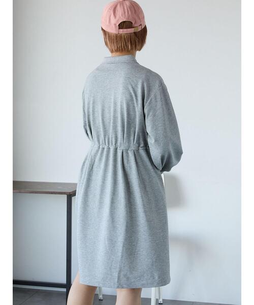 「ehka sopo」 長袖ワンピース F キナリ レディース_画像4