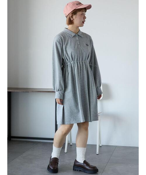 「ehka sopo」 長袖ワンピース F キナリ レディース_画像5