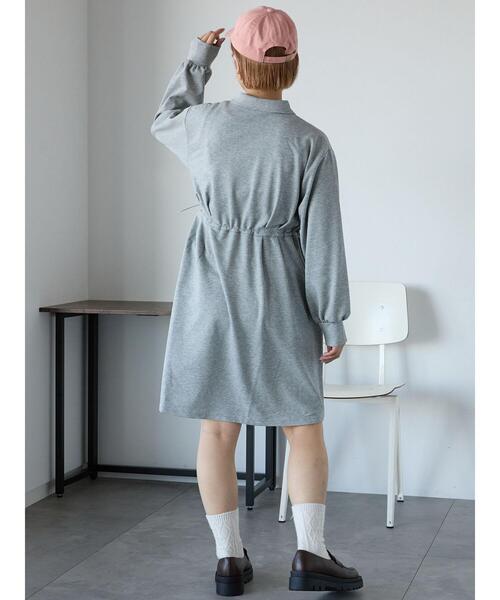 「ehka sopo」 長袖ワンピース F キナリ レディース_画像8