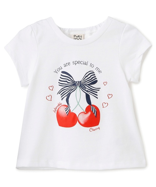 Pupil House（ピューピルハウス） tシャツ 「990ITEM」フロントリボン