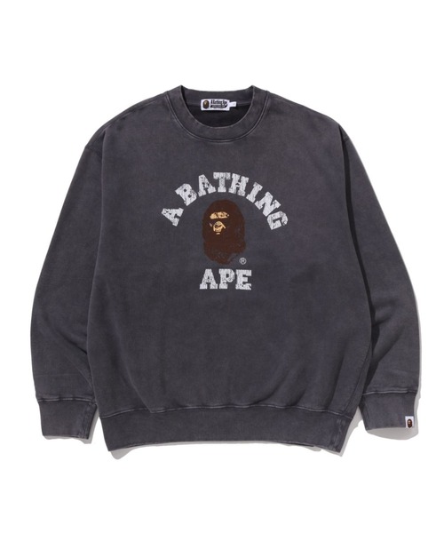 「A BATHING APE」 スウェットカットソー SMALL チャコール メンズ