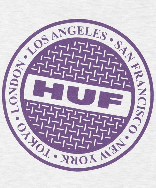 「HUF」 ジップアップパーカー M ネイビー メンズの画像