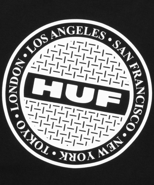 「HUF」 ジップアップパーカー M ネイビー メンズの画像