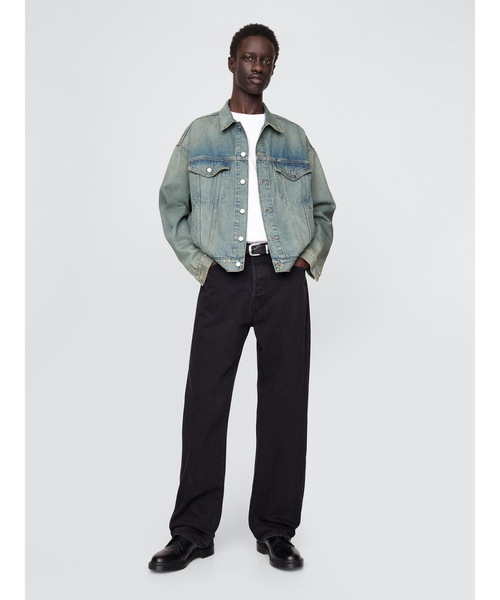 「GAP」 デニムジャケット X-SMALL ブルー メンズ_画像2