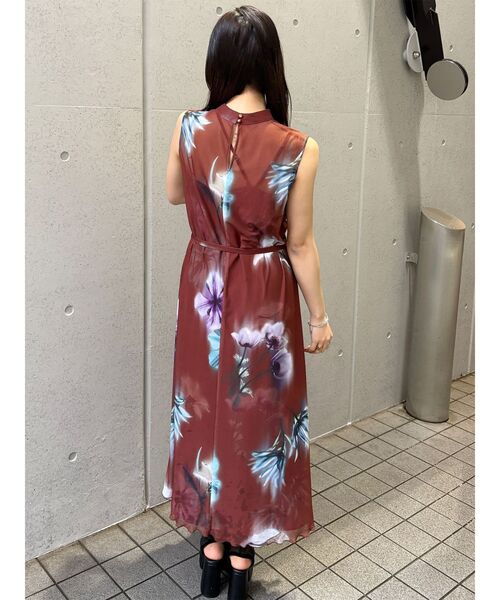 ワンピース ブラーフラワーワンピース　夏服の画像