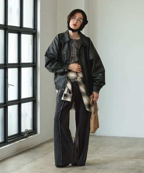 「GEORGE'S」 長袖シャツ SMALL ブラウン レディース_画像7