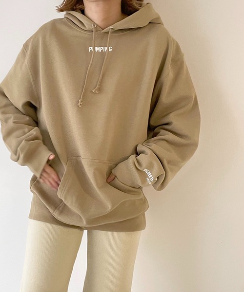 「CANAL JEAN」 プルオーバーパーカー LARGE ホワイト レディース_画像5