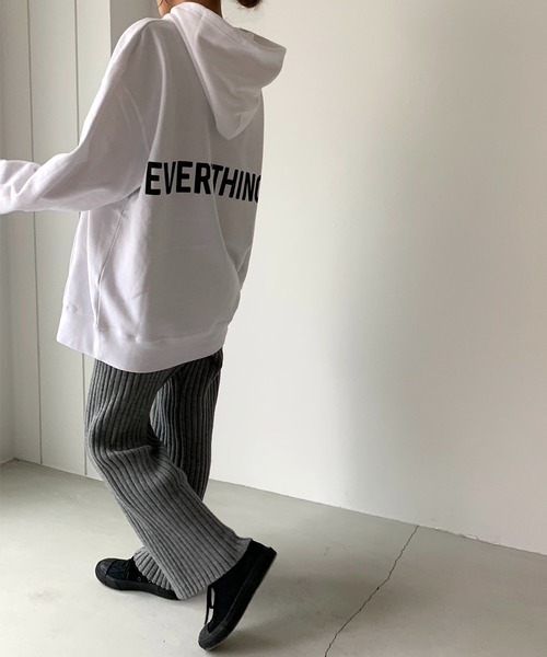 「CANAL JEAN」 プルオーバーパーカー LARGE ホワイト レディース_画像8