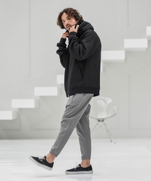 「CAMBIO」 ジップアップパーカー M ブラック メンズの画像