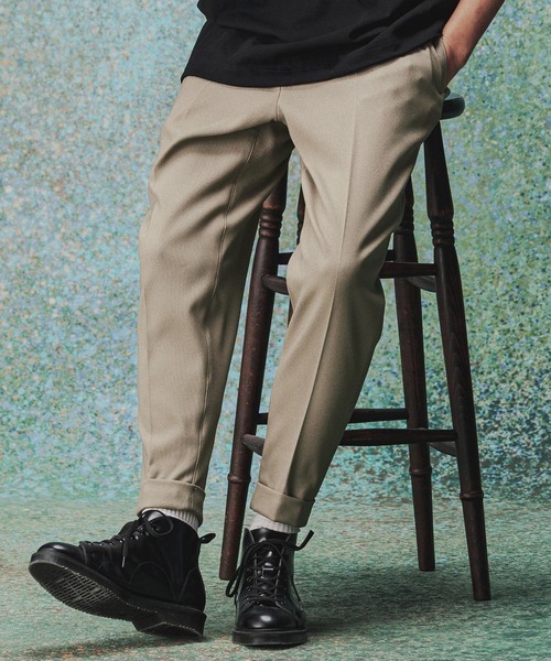 パンツ 入園式 mp14976- Turn ups Sta-Pre Tapered Pants ダブルテーパードパンツ(TRM-P002A) メンズの画像