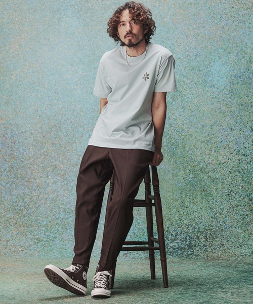 パンツ 入園式 mp14976- Turn ups Sta-Pre Tapered Pants ダブルテーパードパンツ(TRM-P002A) メンズの画像
