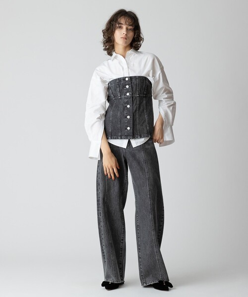 「allureville」 ベアトップ 2 ブルー レディース_画像5