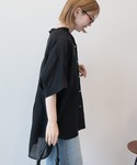 ブラウス シャツ 夏 スキッパードルマンビッグ...の詳細画像5