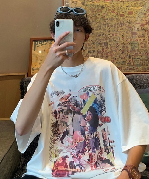 「MGV」 半袖Tシャツ MEDIUM ブラック メンズ_画像3