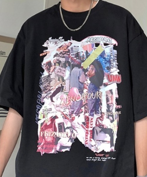 「MGV」 半袖Tシャツ MEDIUM ブラック メンズ_画像4