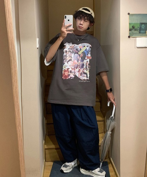 「MGV」 半袖Tシャツ MEDIUM ブラック メンズ_画像8