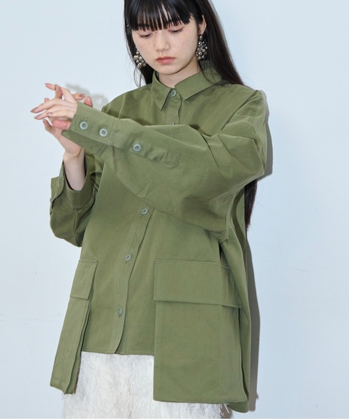 「THE YOn」 長袖シャツ FREE ナチュラル レディース_画像5