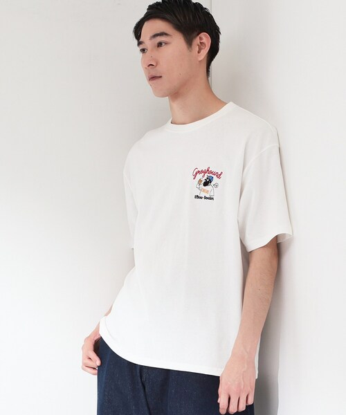 THE SHOP TK tシャツ ヒゲオジ サガラ刺繍 半袖Tシャツ 「洗濯機OK