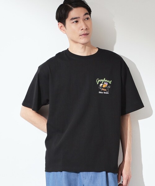 THE SHOP TK tシャツ ヒゲオジ サガラ刺繍 半袖Tシャツ 「洗濯機OK