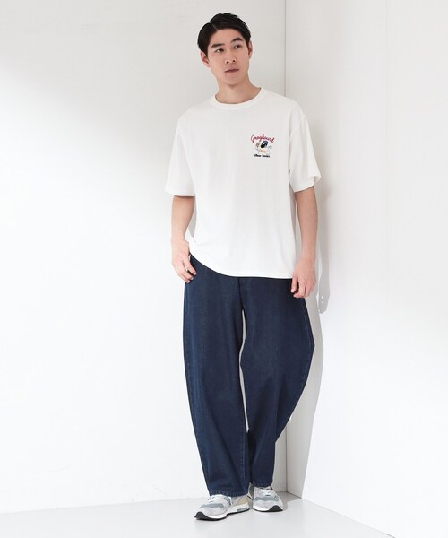 THE SHOP TK tシャツ ヒゲオジ サガラ刺繍 半袖Tシャツ 「洗濯機OK