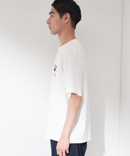 THE SHOP TK tシャツ ヒゲオジ サガラ刺繍 半袖Tシャツ 「洗濯機OK