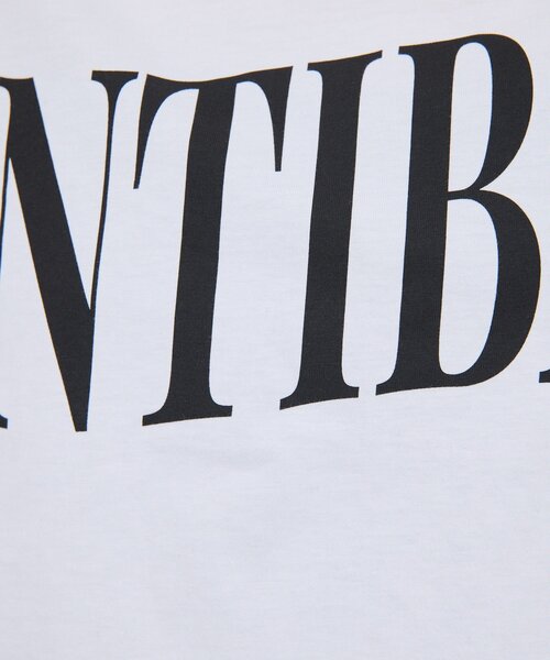 tシャツ オフショルロゴカットソー レディースの画像