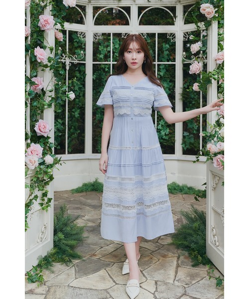 Her lip to ワンピース Clair Pintuck Lace Dress : ZOZOTOWN Yahoo!店